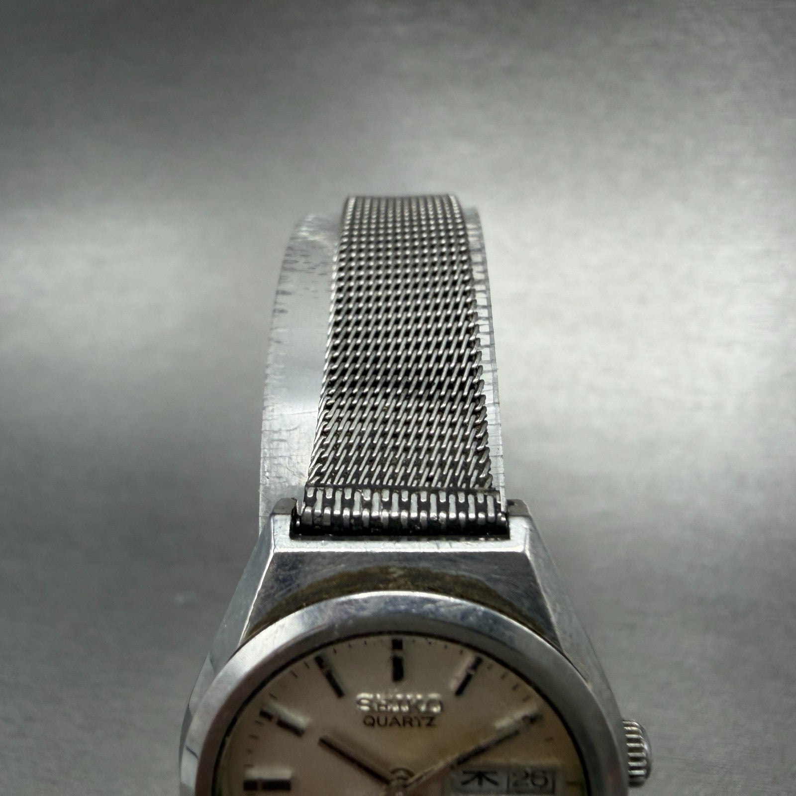 Seiko Watch Women 24mm Silver Dial Silver tone Daydate 7903-0010 New Battery4