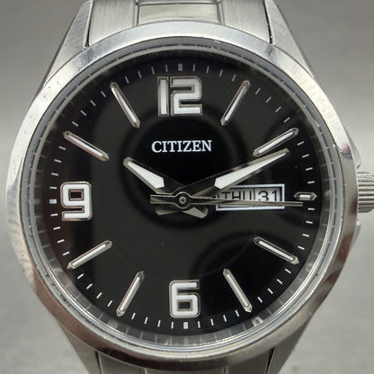 Citizen Watch Women 28mm Black Dial Silver Tone Daydate 1002S097797 New Battery1