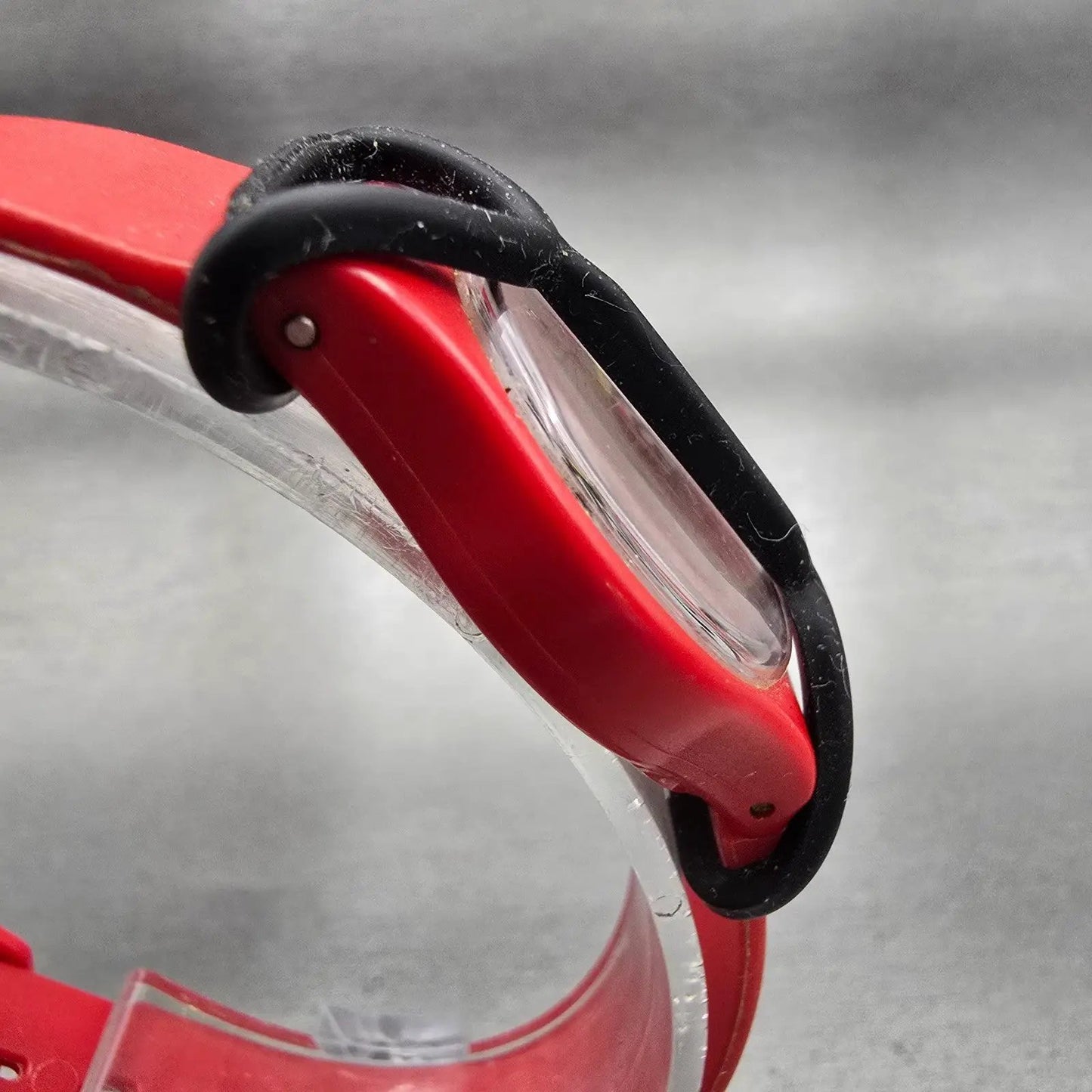 Swatch Squiggly Watch Women 24mm White Dial Red Case Round LR104 New Battery VTG3