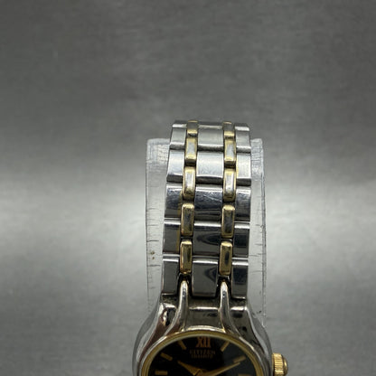 citizen CQ Watch Women 17mm Black Dial Two Tone Round 3220-T15715 New Battery4
