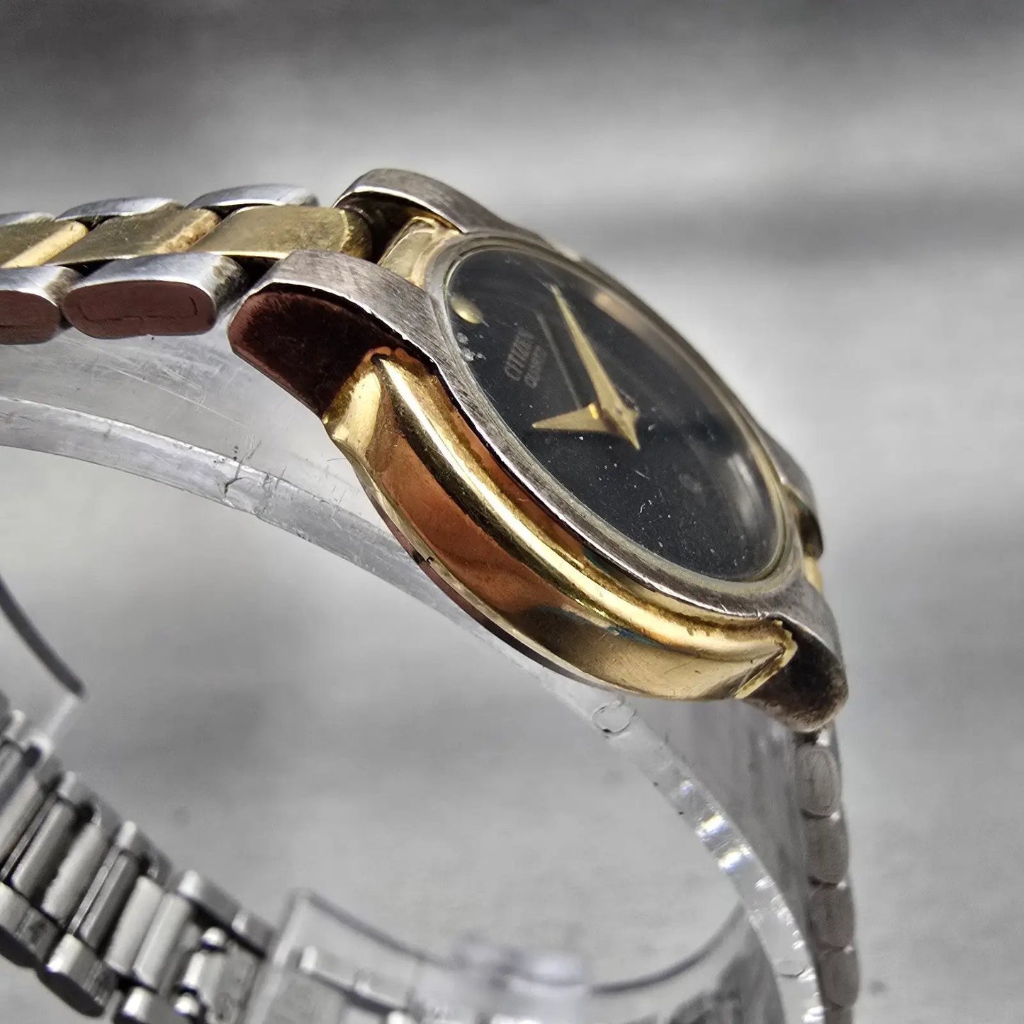 Citizen CQ Watch Women 23mm Black Dial Two Tone Round 3220-K03755 New Battery3