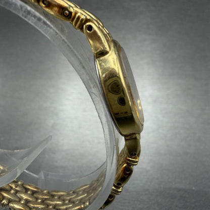 Seiko Watch Women 17mm Champagne Dial Gold Tone Oval 2P20-5B09 New Battery3