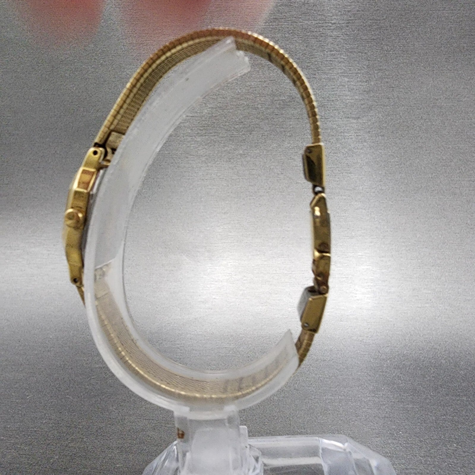 Seiko Watch Women 16mm Brown Dial Gold Tone Octagon 2C205769 New Battery VTG6