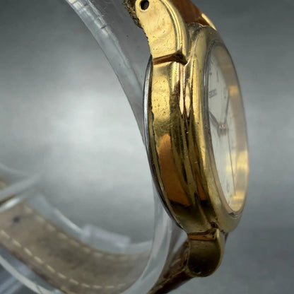 Seiko Watch Women 25mm Cream Dial Gold Tone Round V701-1930 New Battery3