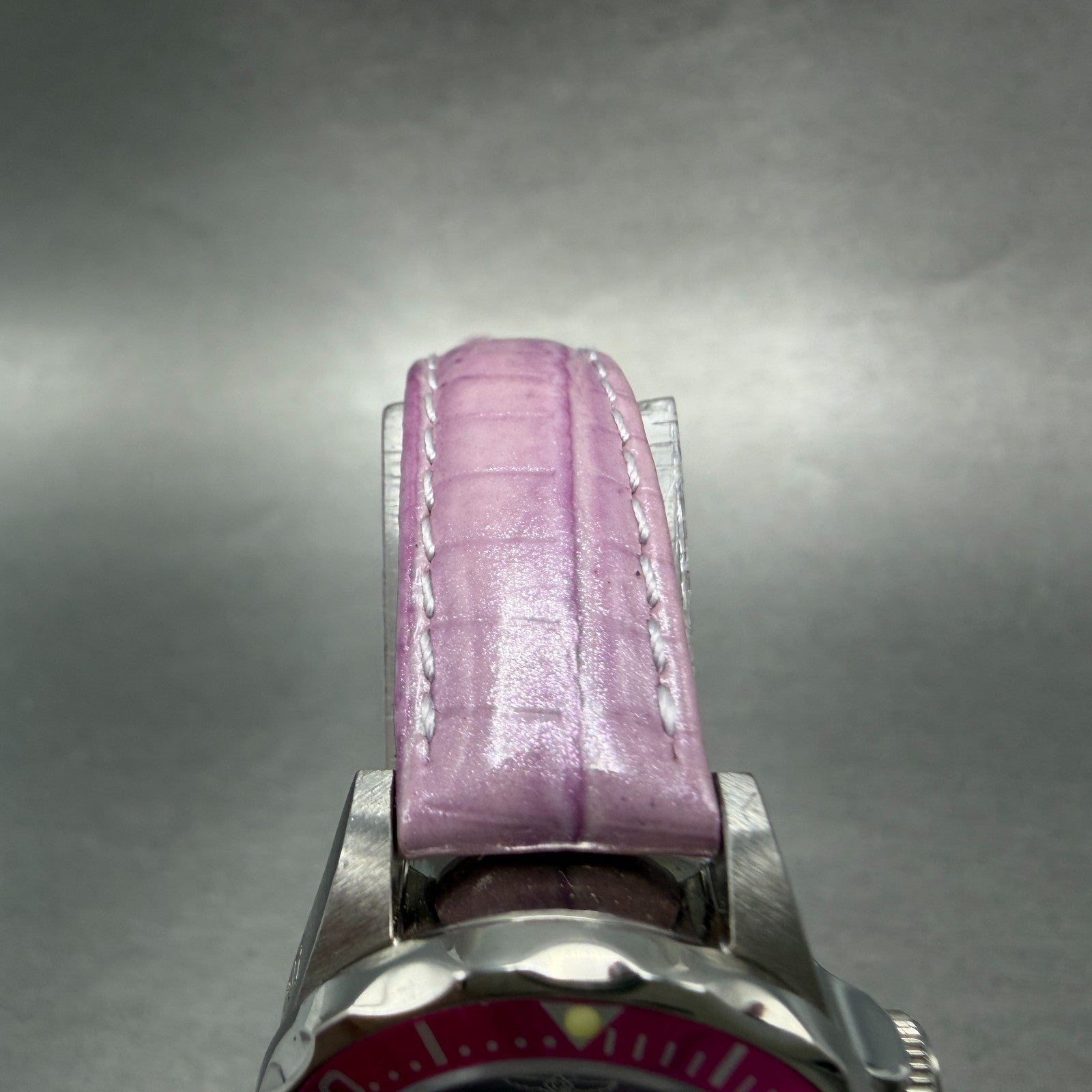 Invicta Pro Diver Watch Women 25mm Purple Dial Steel Date Round 11713 New Batt4