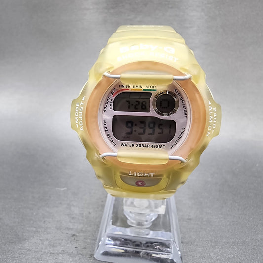 Casio BabyG BG370 Watch Women 42mm Digital Alarm Chrono Clear New Battery0