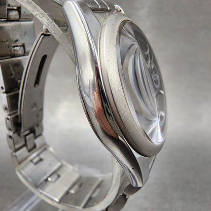 Seiko Lukia Watch Women 31mm Black Dial Silver Tone Daydate 5y890a10 NewBattery3