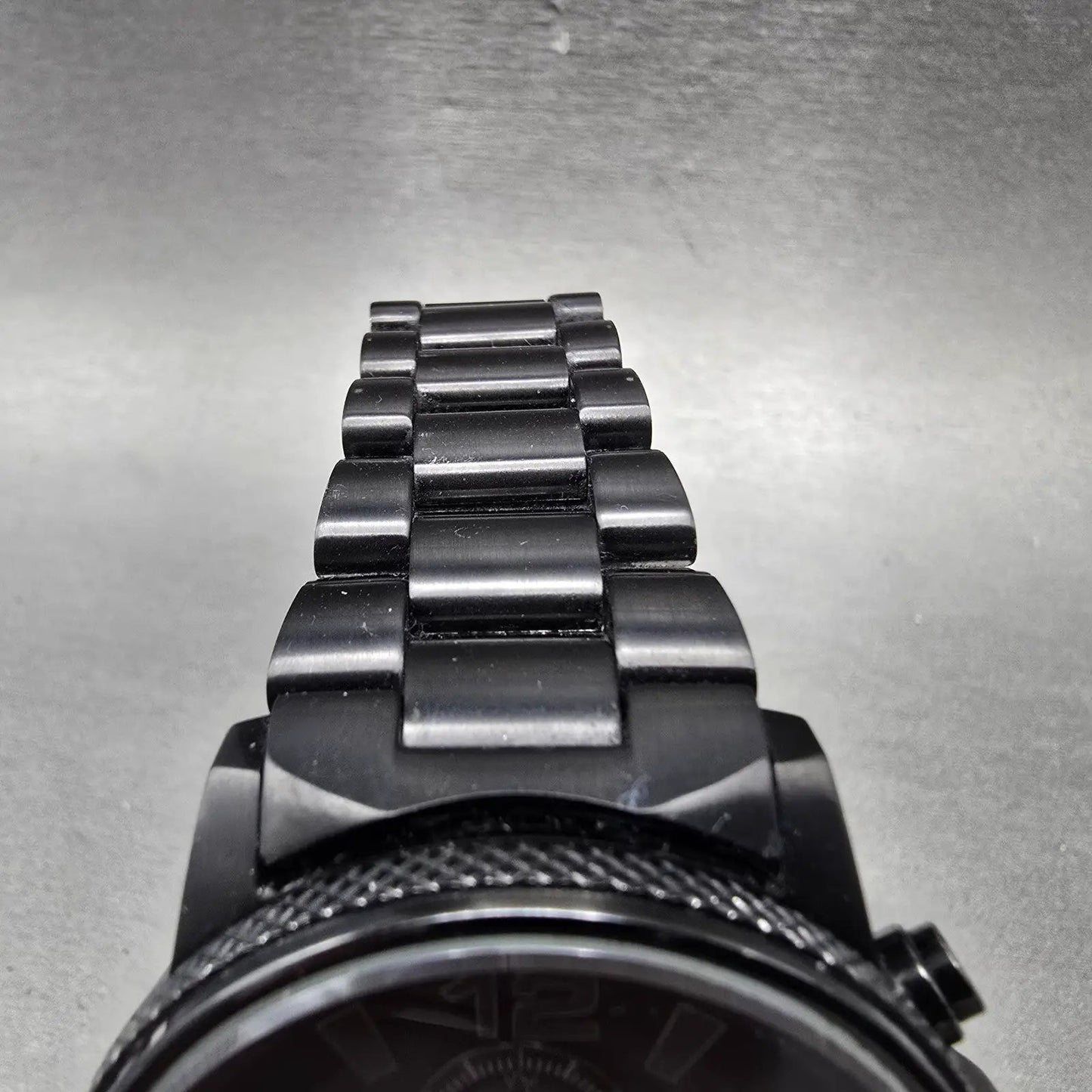 Citizen Eco-Drive Nighthawk Chronograph Watch Men 43mm Black Dial Black Runs JKN4