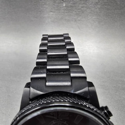 Citizen Eco-Drive Nighthawk Chronograph Watch Men 43mm Black Dial Black Runs JKN4