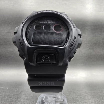 Casio G-Shock DW-6900MS Watch Men 50mm Black Red Chronograph Alarm New Battery H5
