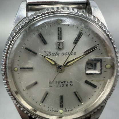 Citizen Date Seine Watch Women 25mm Silver Dial Silver Tone Date Manual Wind Run1
