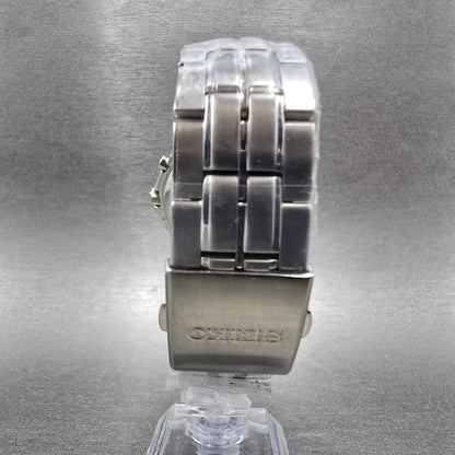 Seiko Atomic Solar Watch Men 39mm White Dial Silver Date Round 7B42-0AK0 PARTS9