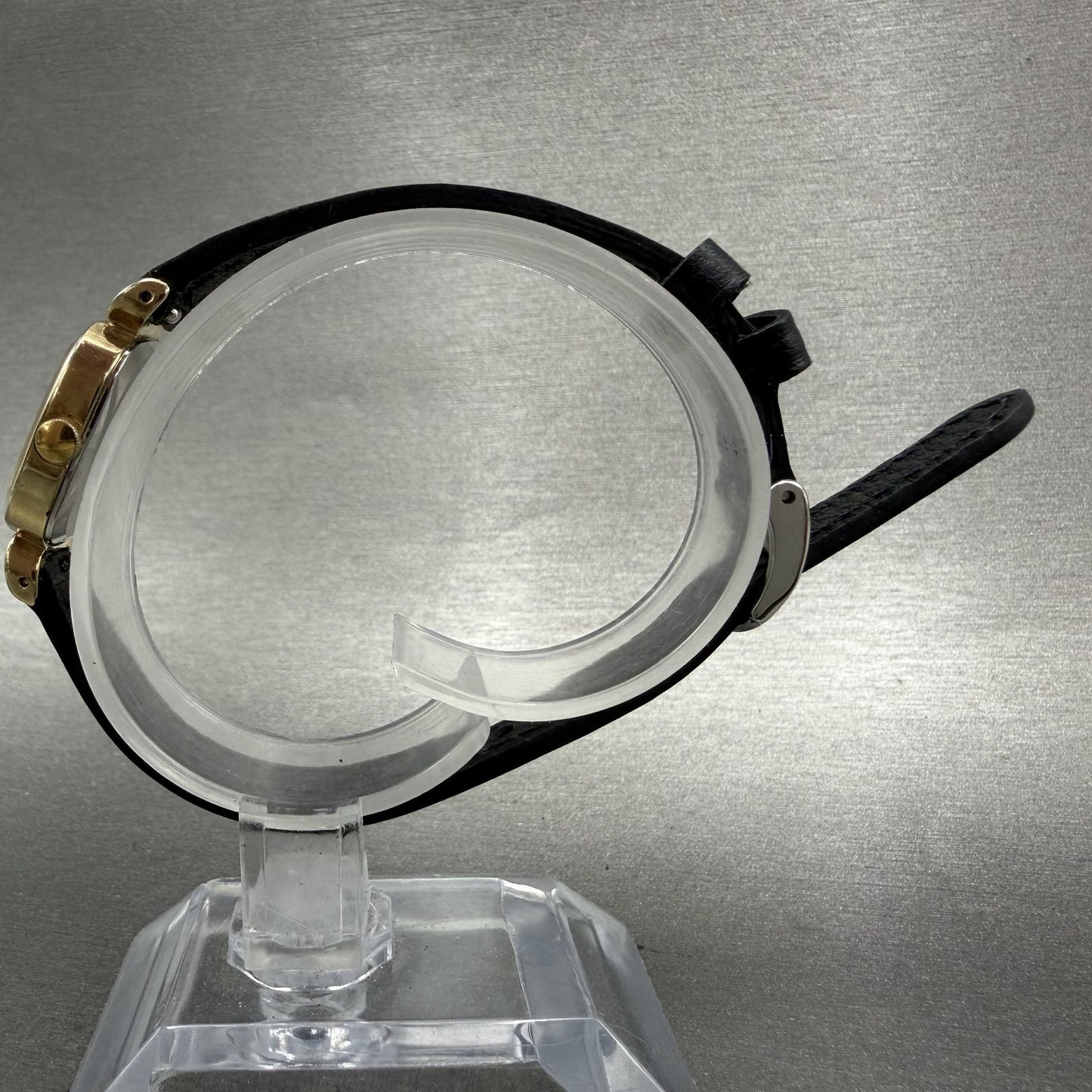 Seiko Tank Watch Women 17mm Champagne Dial Gold Tone 14006050 New Battery6