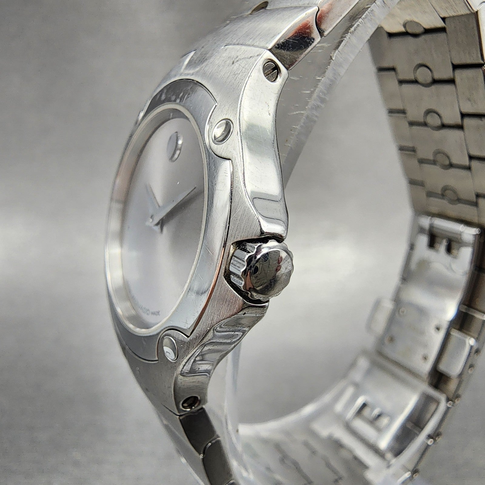 Movado Sports Edition Watch Women 27mm Silver Dial Stainless Steel New Battery2