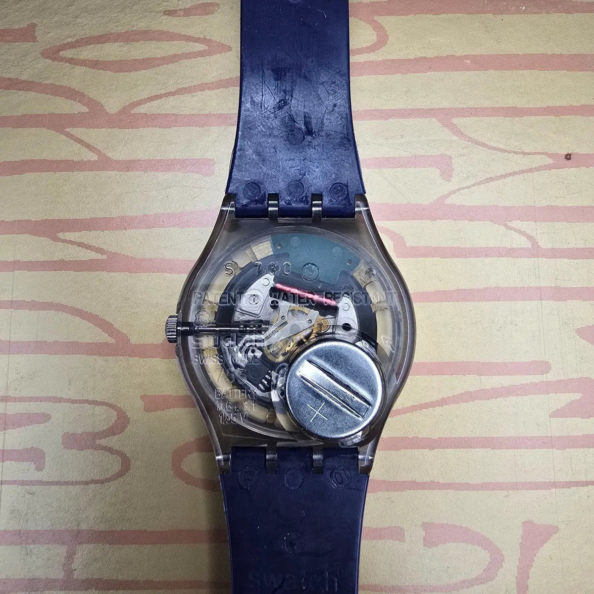Swatch Access Avaton Watch Men 34mm Blue Dial Blue Case SKZ107 New Battery NOS15