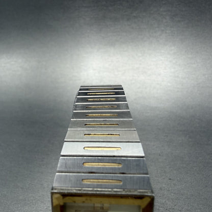 Citizen CQ Tank Watch Men 23mm Champagne Dial Two Tone Rectangle New battery4