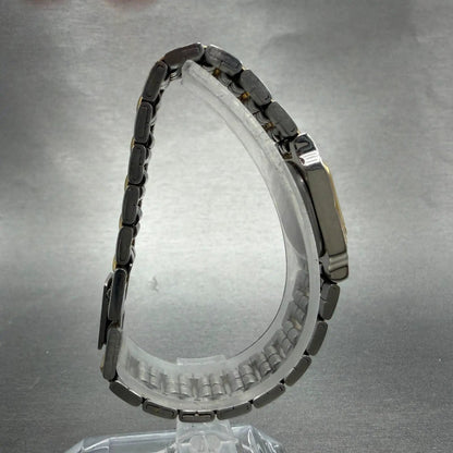 Wittnauer Tank Watch Women 17mm White Dial Two Tone Ck 2447 5000 New Battery8