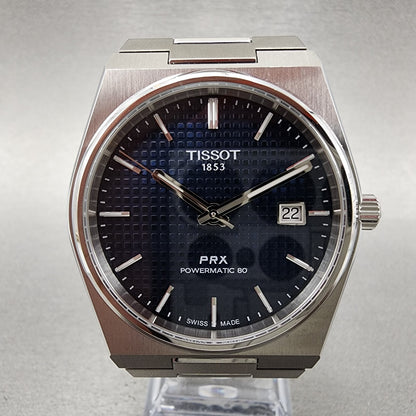 Tissot PRX Powermatic 80 Watch Men 40mm Blue Dial Steel Date T137.407.11.041.002