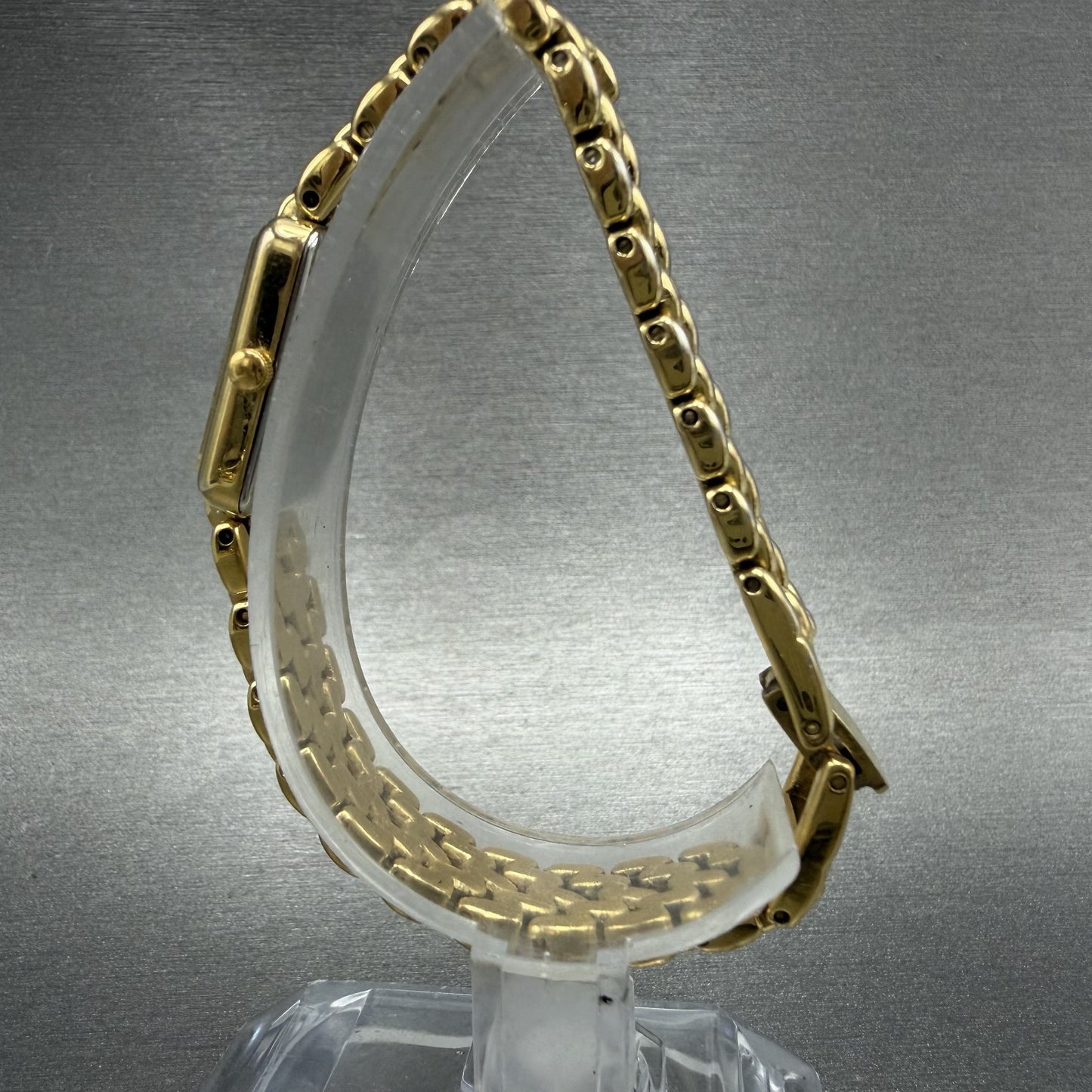 Citizen Tank Watch Women 13mm MOP Dial Gold Tone Rectangle 5421S036505 NewBattA6