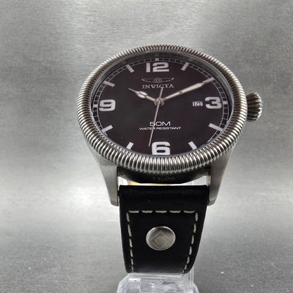 Invicta Watch Men 45mm Brown Dial Silver Tone Date Round 1461 new Battery5