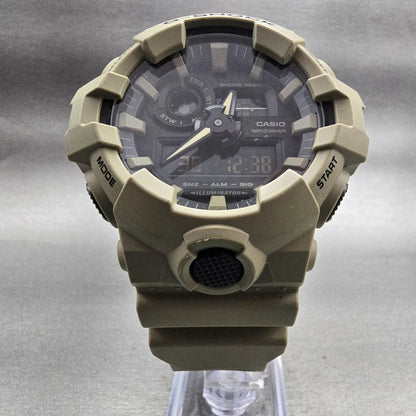 Casio G-Shock GA-700UC Watch Men 53mm Black Beige Chronograph Alarm New Battery5