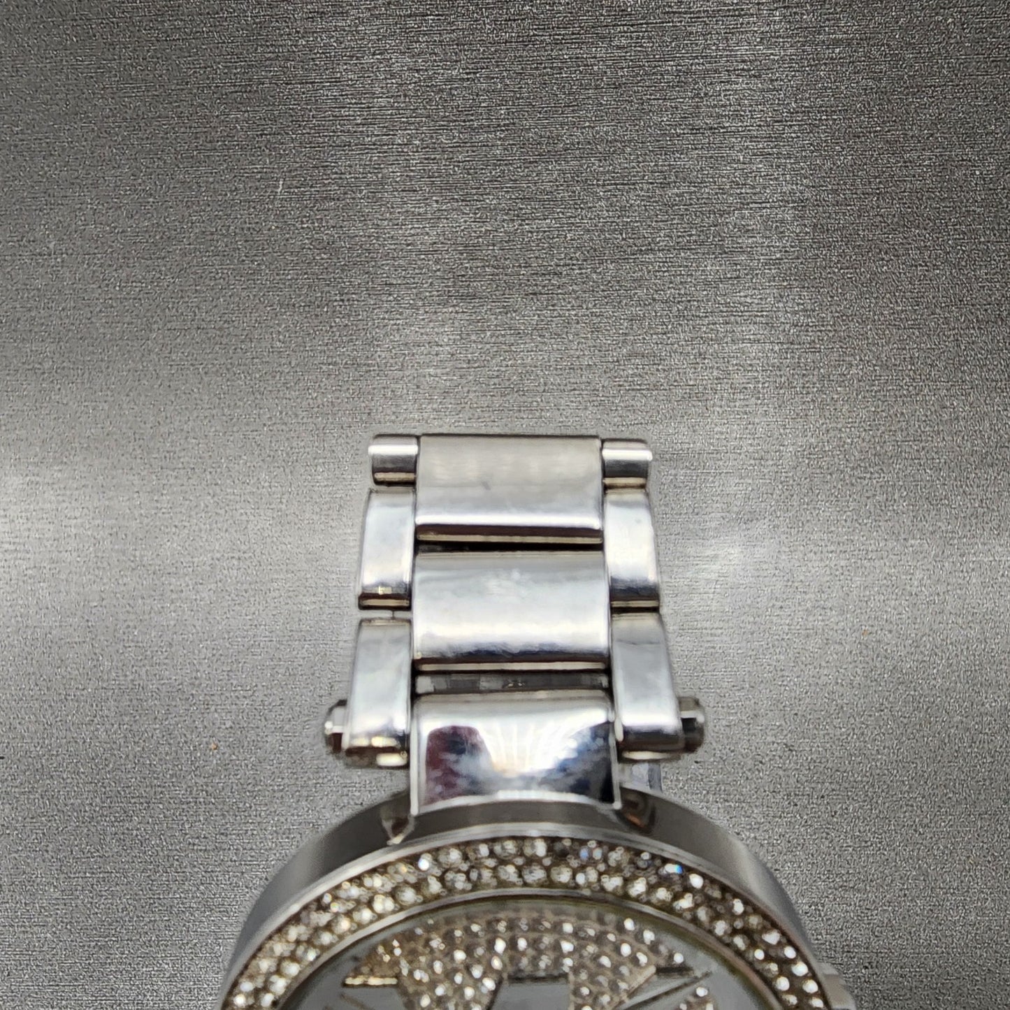 Michael Kors Parker Watch Women 39mm Silver Dial Silver Tone Round New Battery4