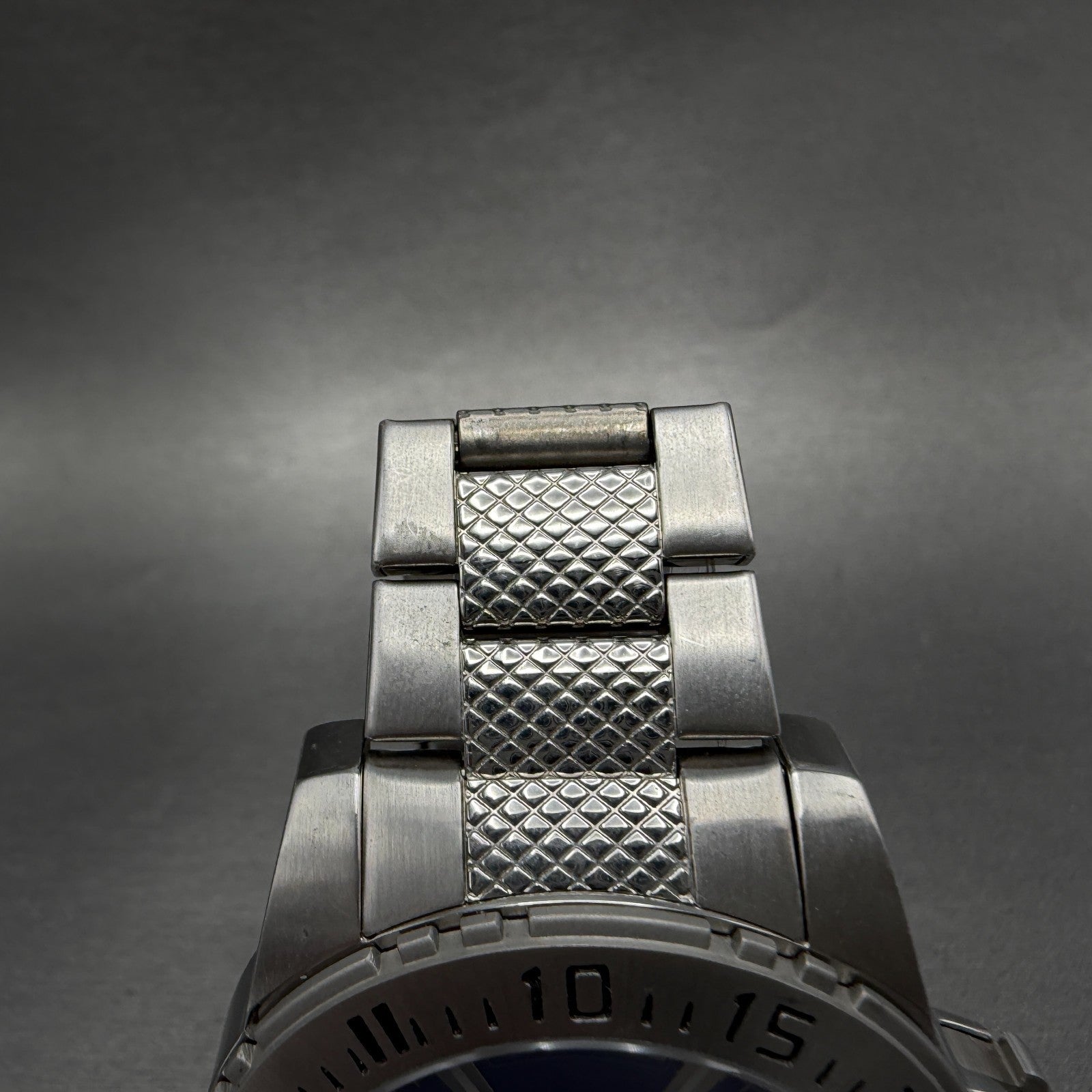Invicta Watch Men 44mm Blue Dial Silver Tone Daydate Round 5245 New battery4