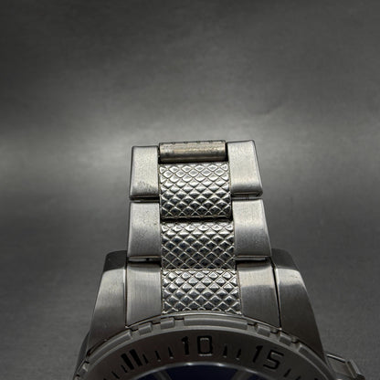 Invicta Watch Men 44mm Blue Dial Silver Tone Daydate Round 5245 New battery4