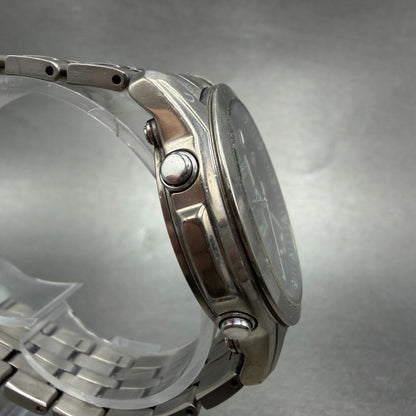 Casio Lineage Watch Men 41mm Gray Dial Titanium Ana Digi Alarm Chrono Works AVS3