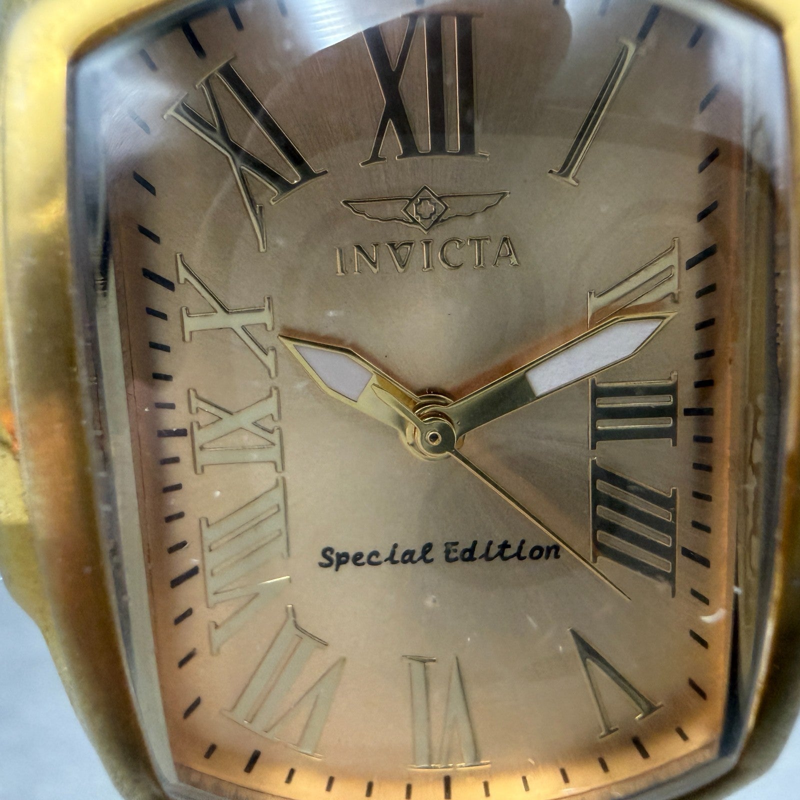 Invicta Lupah Watch Women 26mm Champagne Dial Gold Tone 15157 New Battery1