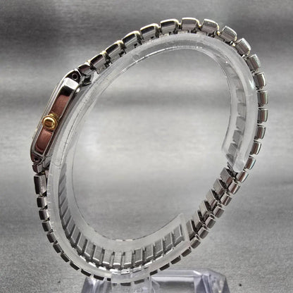 Seiko Watch Women 15mm Silver Dial Silver Tone Rectangle 1N00-5A99 New Battery6