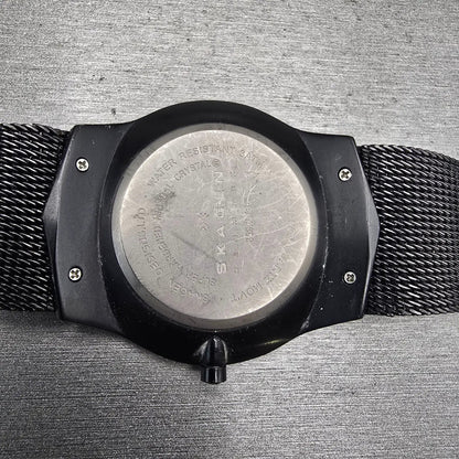 Skagen Titanium Watch Men 40mm Black Dial Black Tone Daydate 809XLTBB New Batt10