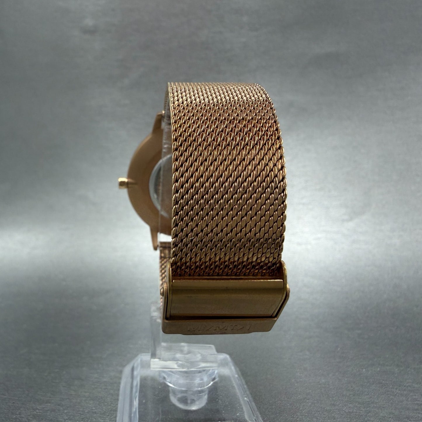 MVMT Boulevard Watch Women 38mm MOP Dial Rose Gold Tone Mesh Band New Battery A7