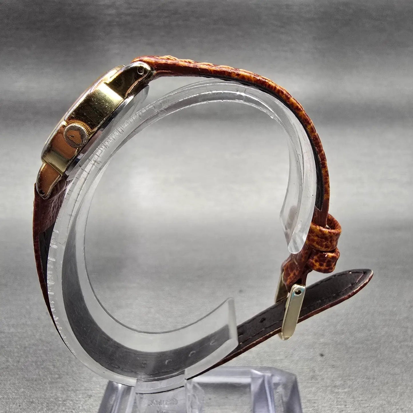 Seiko Watch Women 20mm Gold Dial Gold Tone Oval 3421-5320 New Battery Vintage6