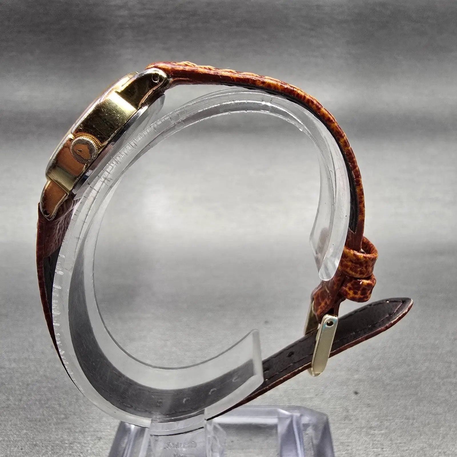 Seiko Watch Women 20mm Gold Dial Gold Tone Oval 3421-5320 New Battery Vintage6