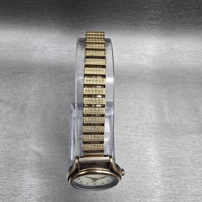 Seiko Alba Watch Women 24mm Ivory Dial Gold Tone Round V811-1370 New Battery4