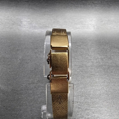 Seiko Lassale Watch Women 20mm Bronze Dial Gold Tone Diamonds 1400-6599 New Batt7