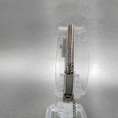 Citizen Noble Tank Watch Women 11mm White Dial White Gold plated Manual Wind Run7