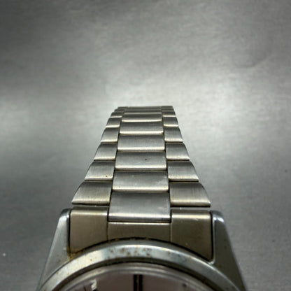 Seiko Alba Watch Men 36mm Silver Dial SIlver Tone Date Y142-8160 New Battery VTG4