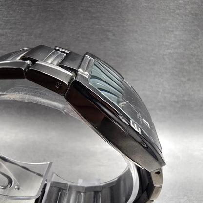 Seiko Pulsar Watch Men 30mm Black Dial Two Tone Date VJ32-X059 New Battery3