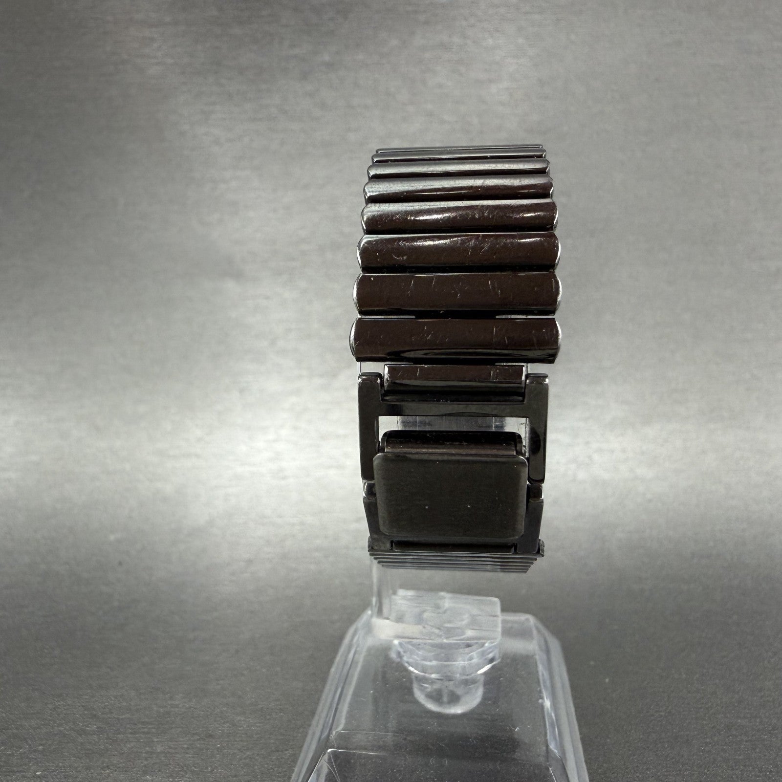Seiko Tank Watch Women 21mm Black Dial Black Tone Rectangle 2P205C99 New Batt7