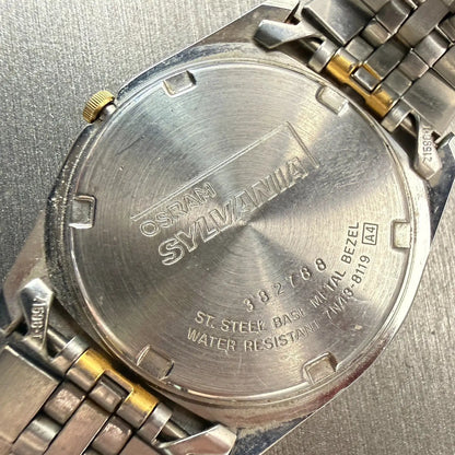 Seiko President Watch Men 35mm Silver Dial Two Tone Daydate 7N43-8119 New Batt10
