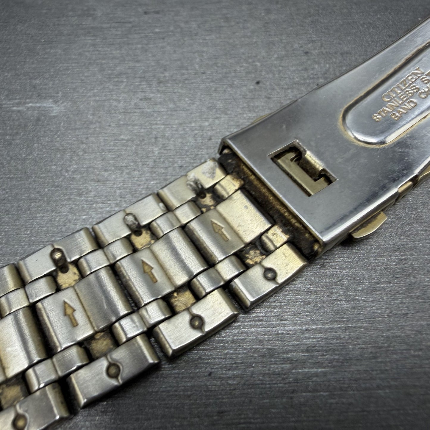 Citizen Watch Men 25mm Champagne Dial Gold Tone Daydate PARTS!! 1002-S9929914