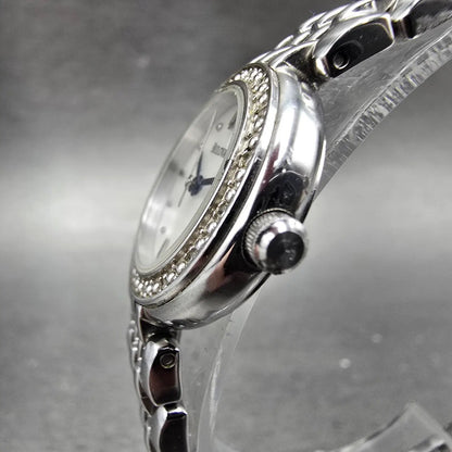 Bulova Watch Women 24mm MOP Dial Silver Tone Round READ!!!!!! 96R150 New Battery3
