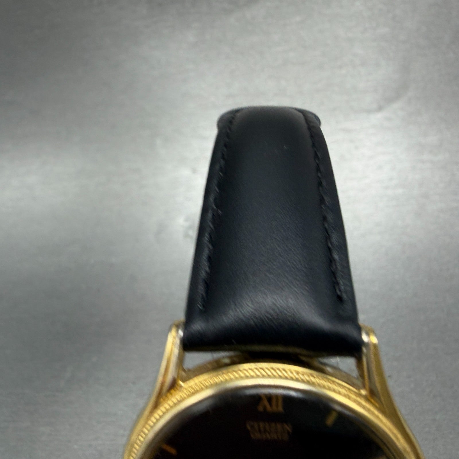 Citizen Watch Men 34mm Black Dial Gold Tone Round 6031-S32984 New Battery4