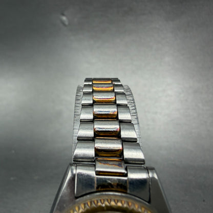 Seiko SQ Watch Women 25mm Silver Dial Two Tone Daydate Round 8523-0059 New Batte4
