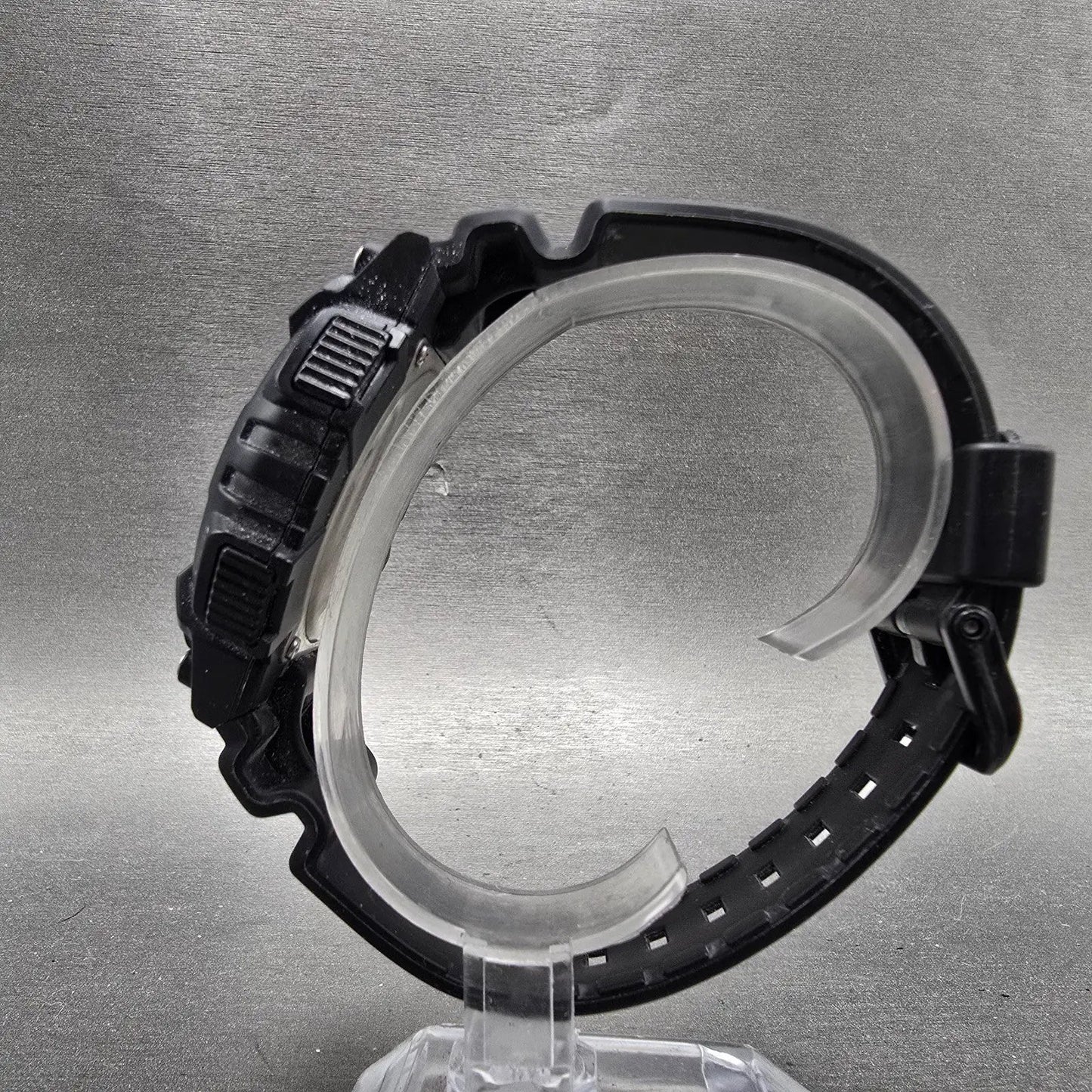 Casio AQ-S810W Watch Men 47mm Black Alarm Chronograph Analog Digital Solar Runs6