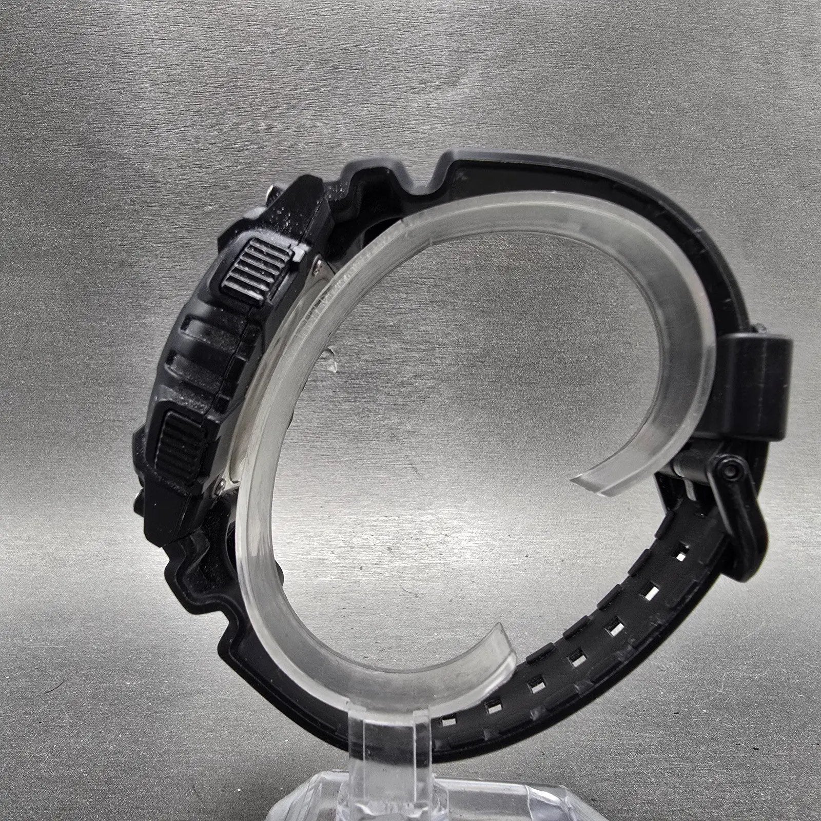 Casio AQ-S810W Watch Men 47mm Black Alarm Chronograph Analog Digital Solar Runs6