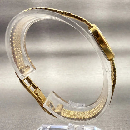 Citizen CQ Watch Women 13mm Champagne Dial Gold Tone Oval 2200-4-950461 New Batt8