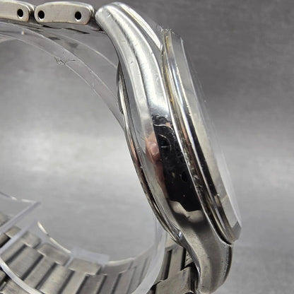 Seiko Solar Watch Men 38mm Silver Dial Titanium Date Atomic 7B22-0AD0 PARTS4